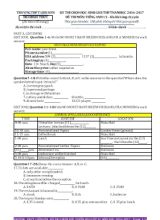 Đề thi chọn học sinh giỏi THPT môn Tiếng Anh Lớp 12 - Năm học 2016-2017 - Trường THPT Liễn Sơn